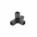 Eztube 4-Way Black Tee Connector  Hammer Fit 200-316 BK-HF 200-316 BK-HF